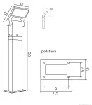 SU-MA lampa stojąca zewnętrzna Neo 11702-600 DG