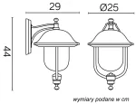 SU-MA kinkiet zewnętrzny Prince K 3012/1/O