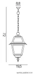 SU-MA lampa wisząca zewnętrzna Witraż K 1018/1/N