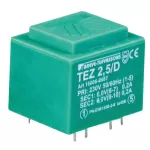TEZ 2,1/D 230/ 9V TEZ Jednofazowy transformator do obwodów drukowanych zalewany