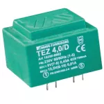 TEZ 4,0/D 230/ 9- 9V Jednofazowy transformator do obwodów drukowanych zalewany