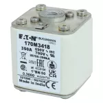 170M3418 Wkładka szybka, 350 A, AC 690 V, compact size 1, 45 x 59 x 51 mm, aR, IEC, UL, wskaźnik, flush end, M8