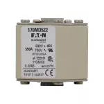 170M3522 Wkładka szybka, 550 A, AC 690 V, compact size 1, 45 x 59 x 51 mm, aR, IEC, UL