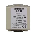 170M3522 Wkładka szybka, 550 A, AC 690 V, compact size 1, 45 x 59 x 51 mm, aR, IEC, UL