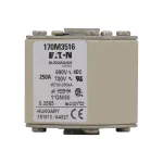 170M3516 Wkładka szybka, 250 A, AC 690 V, compact size 1, 45 x 59 x 51 mm, aR, IEC, UL