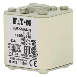 170M3410 Wkładka szybka, 63 A, AC 690 V, compact size 1, 45 x 59 x 51 mm, aR, IEC, UL, wskaźnik, flush end, M8