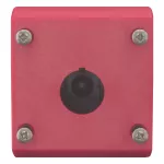 M22-SOL-IR1Q Obudowa natynkowa, 1 otwór 22mm, czerwona pokrywa