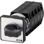 TM-4-8223/E Przełącznik zasilania, Styki: 8, 10 A, tabliczka: 1-2, 60 °, bez samopowrotu, montaż natablicowy, pokrętło czarne bez możliwości blokady