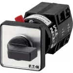 TM-2-8311/EZ Przełącznik krokowy, Styki: 3, 10 A, tabliczka: 0-3, 60 °, bez samopowrotu, montaż natablicowy 22,3 mm, pokrętło czarne bez możliwości blokady