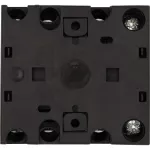 T0-3-8401/E Przełącznik nawrotny, Styki: 5, 20 A, tabliczka: 1-0-2, 45 °, bez samopowrotu, montaż natablicowy, pokrętło czarne bez możliwości blokady