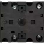 T0-1-8210/EZ Przełącznik zasilania, Styki: 2, 20 A, tabliczka: 1-0-2, 60 °, bez samopowrotu, montaż natablicowy 22,3 mm, pokrętło czarne bez możliwości blokady