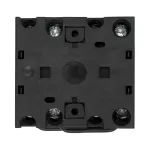 T0-3-8212/E Przełącznik zasilania, Styki: 6, 20 A, tabliczka: 1-0-2, 60 °, bez samopowrotu, montaż natablicowy, pokrętło czarne bez możliwości blokady