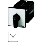 T5B-2-8221/Z Przełącznik zasilania, Styki: 4, 63 A, tabliczka: 1-2, 90 °, bez samopowrotu, montaż rozłączny, pokrętło czarne bez możliwości blokady