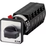TM-5-8369/EZ Przełącznik zasilania, Styki: 10, 10 A, tabliczka: 1-2, 60 °, bez samopowrotu, montaż natablicowy 22,3 mm, pokrętło czarne bez możliwości blokady