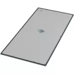 XSPBU0408A Podłogowa płyta, aluminum, WxD = 425 x 800 mm