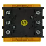P1-40/E/SVB Rozłącznik ZAŁ-WYŁ, 3 bieg., 40A, montaż natablicowy, pokrętło czerwono-żółte z blokadą na kłódkę