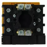 P1-40/EA/SVB/HI11 Rozłącznik główny, 3 bieg.+1NO+1NC, 40 A, montaż natablicowy, pokrętło czerwono-żółte z blokadą na kłódkę