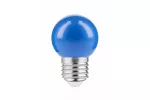 ŹRÓDŁO ŚWIATŁA LED, B45C, BLUE, E27, 1,0W, AC220-240V, 270°, 50lm