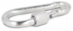 Karabińczyk z nakrętką D, 5,0x50 mm, ocynkowany