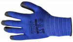 Rękawice poliestrowe powlekane nitrylem czarnym 10'' CE [OP 12 szt.]
