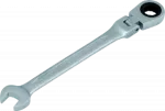 Klucz płasko-oczkowy z przegubem i grzechotką 17 mm