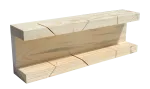 Skrzynka uciosowa drewniana 290x60 mm