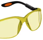 Okulary ochronne poliwęglanowe, żółte soczewki