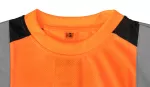 T-shirt ostrzegawczy, ciemny dół, pomarańczowy, rozmiar S