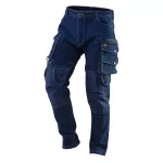 Spodnie robocze DENIM, wzmocnienia na kolanach, rozmiar XL