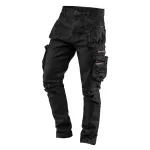 Spodnie robocze 5-kieszeniowe DENIM, czarne, rozmiar XS