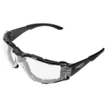 Okulary ochronne z wkładką piankową, białe soczewki, klasa odporności FT