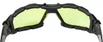 Okulary ochronne z wkładką piankową, żółte soczewki, klasa odporności FT