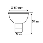 Źródło światła LED 3x GU10 ECO LINE 2.5W 450lm 3000K 230V srebrny / szkło