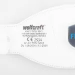Maska ochronna z zaworem Wolfcraft - FFP2 V [2 szt.]