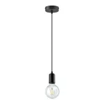 Balbu 1P E27, lampa wisząca, max. 60W, czarna