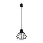 PINO 1P E27, lampa wisząca, max. 60W, czarna