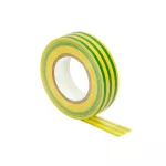 Taśma izolacyjna żółto/zielona, uniepalniona, szerokość 19mm, grubość 0,13mm, długość 20m