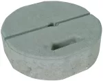 Podstawa betonowa, 17 kg, śr. 337 mm, z zagłębionym uchwytem BES 17KG KT16 D337