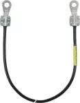 Kabel uziemiający 10 mm², dł. 0,35 m, 2x końcówka kablowa zamknięta M10, kolor czarny EL10 L0.35M 2KSG 10