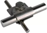 Zacisk MV do drutu o śr. 8-10/16 mm, ze śrubą z łbem sześciokątnym i podkładką sprężystą, stal nierdzewna MVK 8.10 16 SKM10X40 FSC V2A