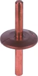 Uszczelka na drut chroniąca przed spływającą wodą, śr. 37 mm, wys. 4,7 mm, otwór o śr. 7,5 mm, kolor brązowy, tworzywo sztuczne MS 37 4.7 B7.5 K BR