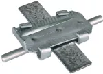 Łącznik klinowy do drutu o śr. 10 mm / płaskownika 40x4 mm, do fundamentów betonowych, St/tZn KV FE UNI