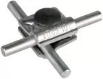Zacisk MV do drutu o śr. 8-10 mm, ze śrubą z łbem grzybkowym, Al MVK 8.10 FRM10X35 AL