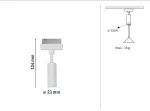 PAULMANN URail uniwersalny adapter do lamp wiszących biały Kst