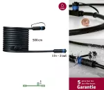 PAULMANN Przewód połączeniowy Plug & Shine 5m 1in-2out IP68 czarny / tworzywo sztuczne
