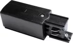 TRACK POWER CONNECTOR P-L 4W BLACK Złącze zasilające szynoprzewodu