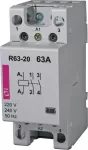 R 63-02 230V Stycznik modułowy 63A 2 styki rozwierne (2 mod. 2 bieg.)