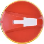 CLBS-EH80/YR Rączka drzwiowa czołowa i boczna prawa żółto-czerwona