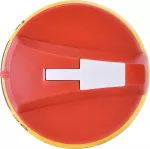 CLBS-EH80/YR Rączka drzwiowa czołowa i boczna prawa żółto-czerwona