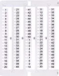 ES-NU0851001 Oznacznik 1 do 50 (100 szt.)